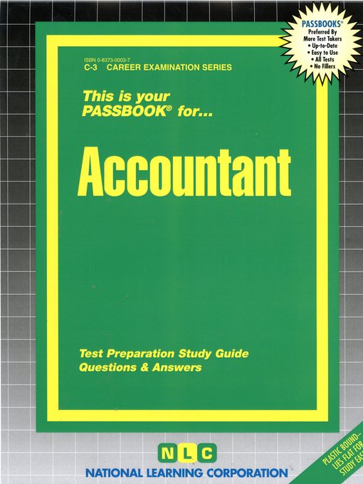 Title details for Accountant by National Learning Corporation - Available